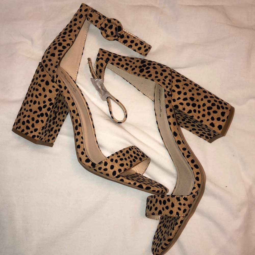 Cheetah print heel